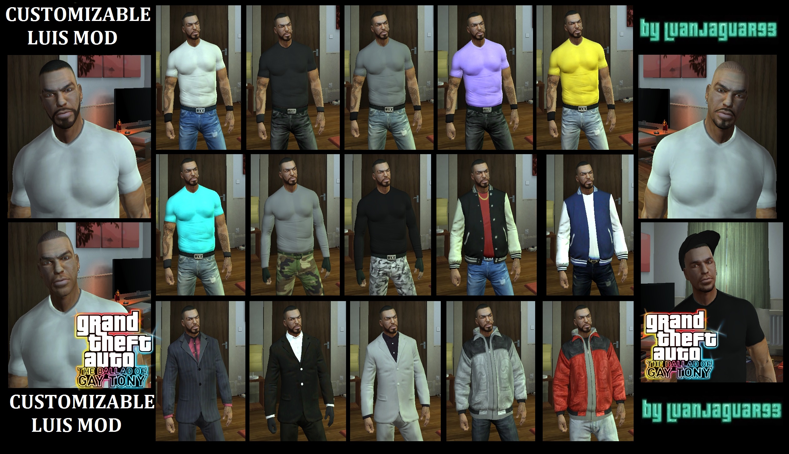 GTA EFLC : TBOGT - Customizable Luis Lopez Mod by LuanJaguar93 for ...