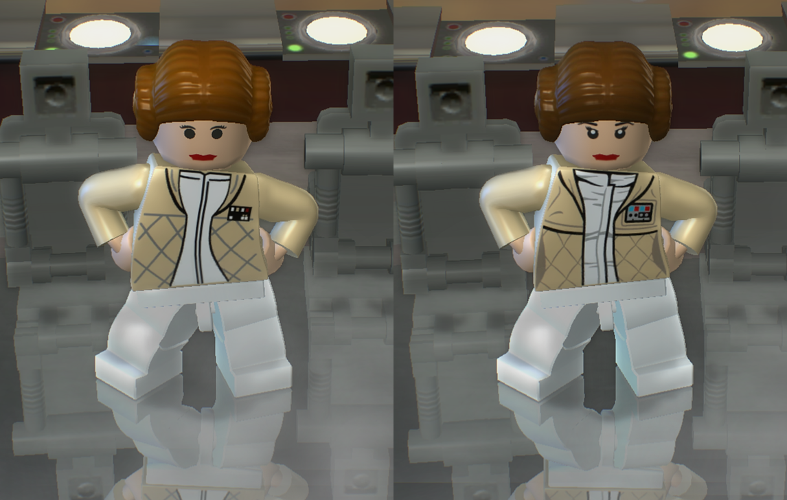 lego star wars leia and han solo