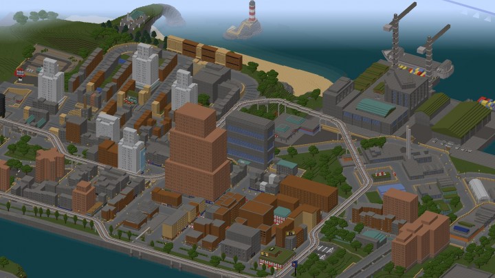 GTA 3 Liberty City - Real Life Scale Minecraft Map