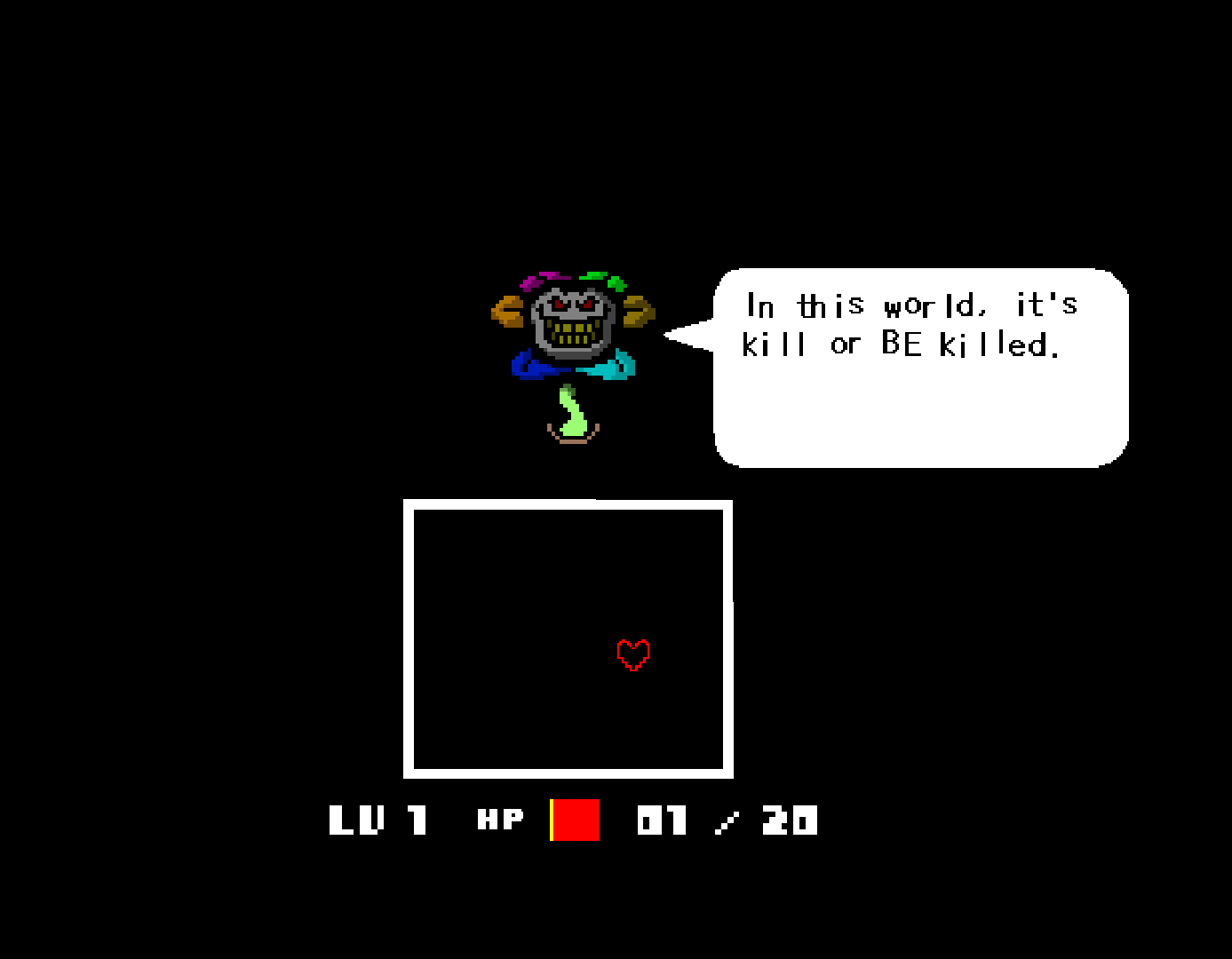 Undertale Flowey It's Kill or Be Killed