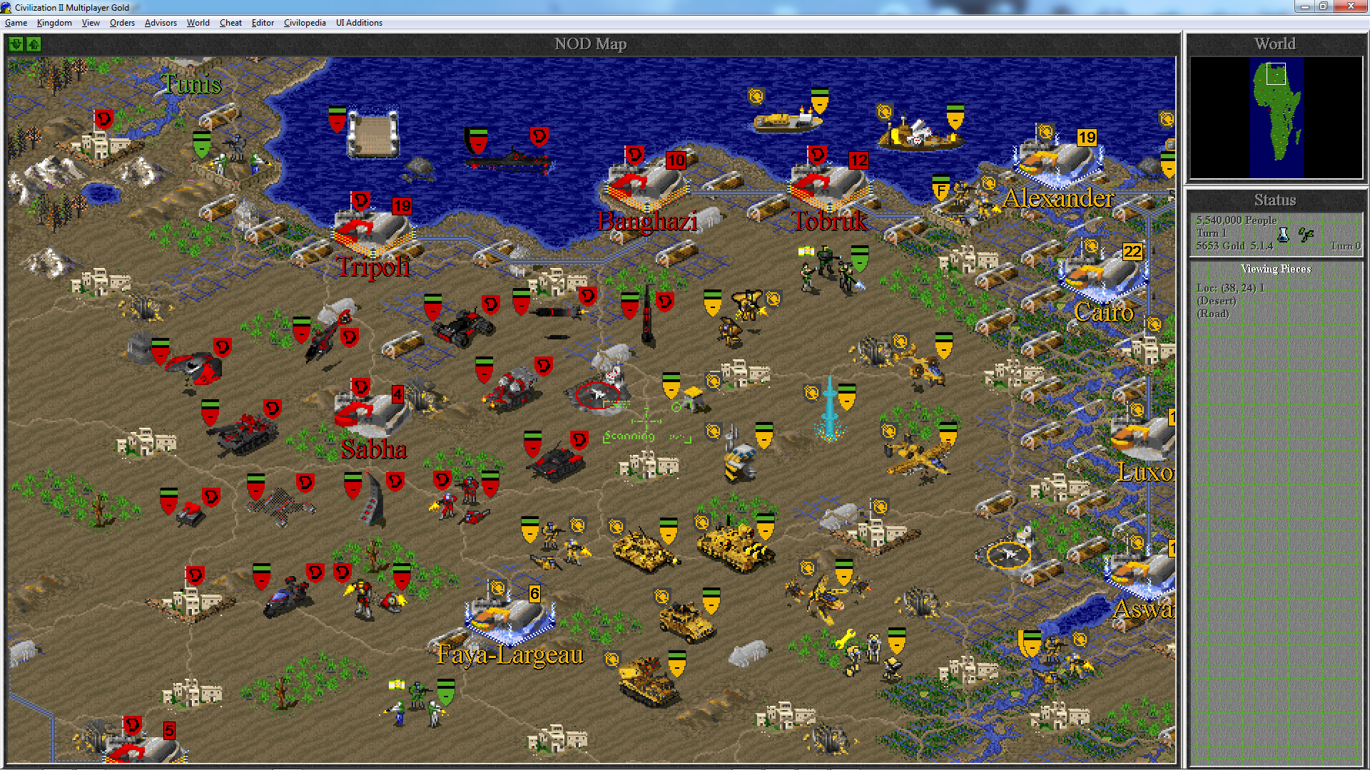 C&C, Red Alert, Heroes of Might & Magic, Master of Magic Mods for  Civilization II