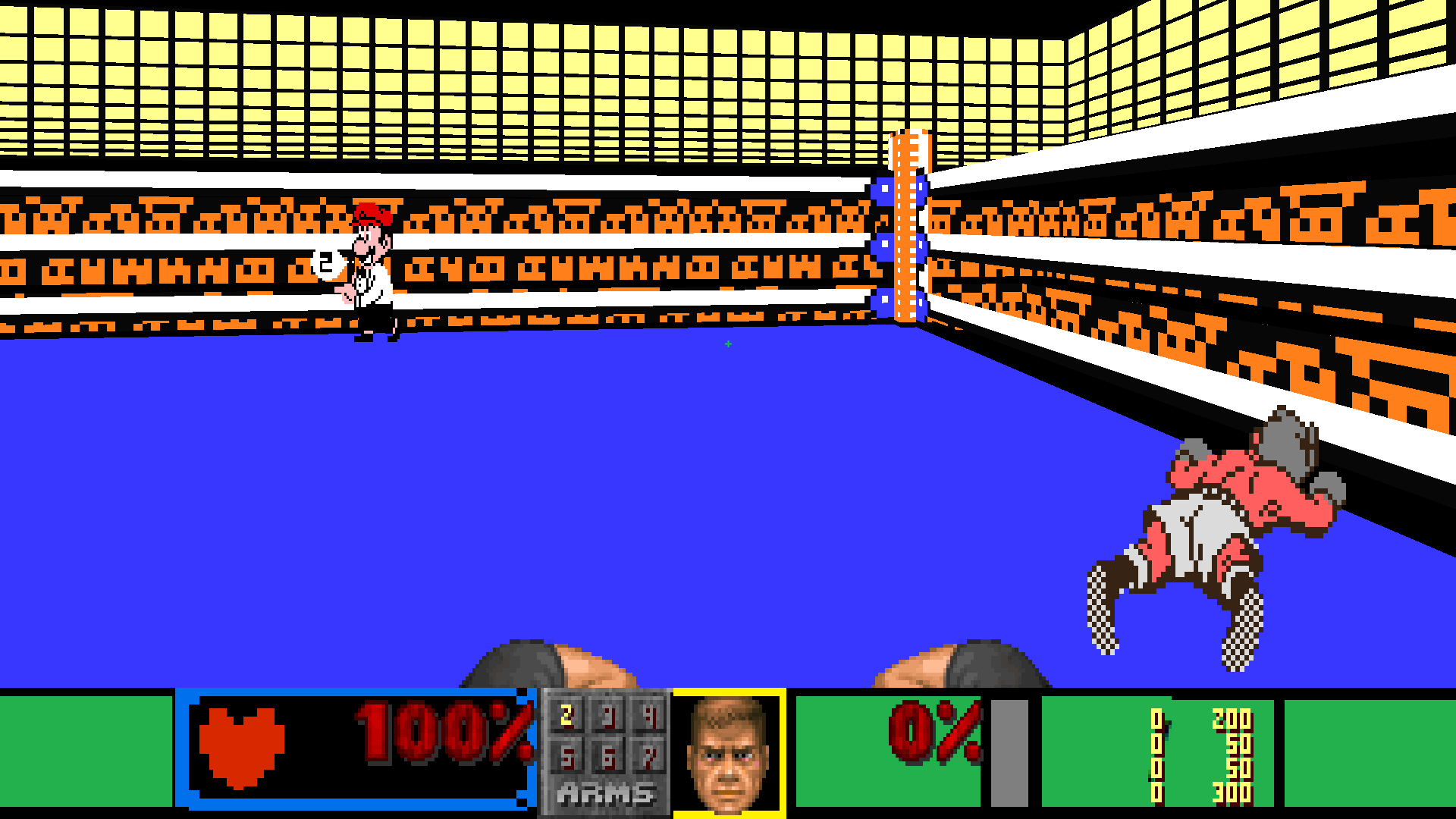 Gabby Jay down on the mat image - Punch-out Doom mod for Doom II - ModDB