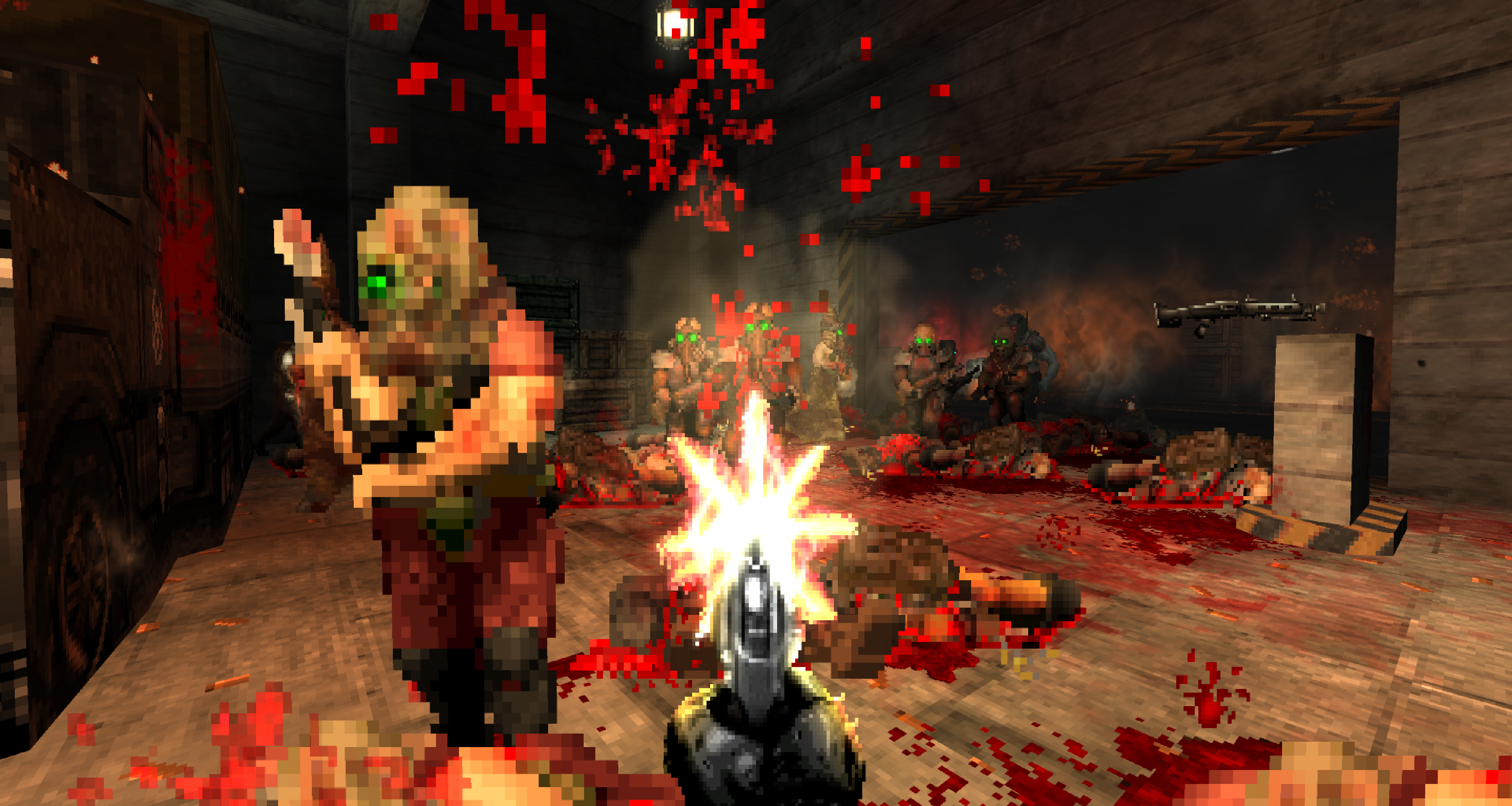 Doom 2 Ashes 2063. Девять игра. Foot mod