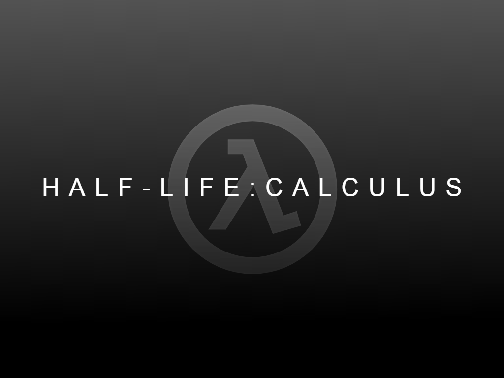 half life calculus examples