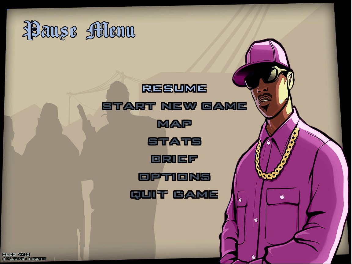 gta sa android full cleo menu options