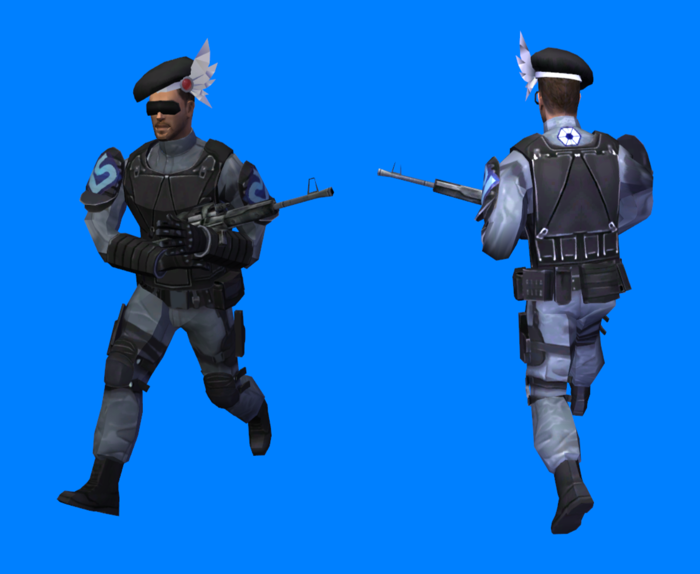 Lastation Defense Force Rifleman image - Ultra Dimension Republic Clone ...