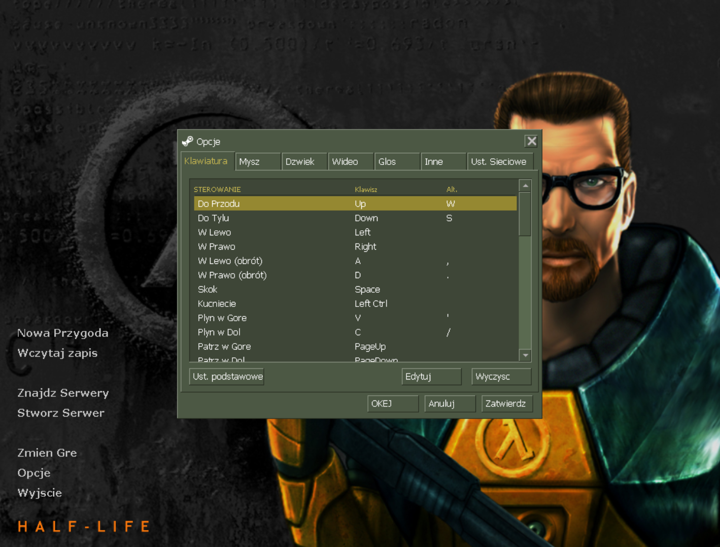 Консольные команды half life. Half Life 1 главное меню. Half Life 1.1.2.1 меню. Игровое меню half Life 2.