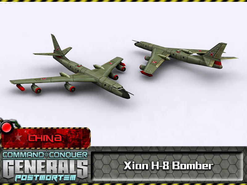 Xian H-8 Bomber image - Postmortem mod for C&C: Generals Zero Hour - Mod DB