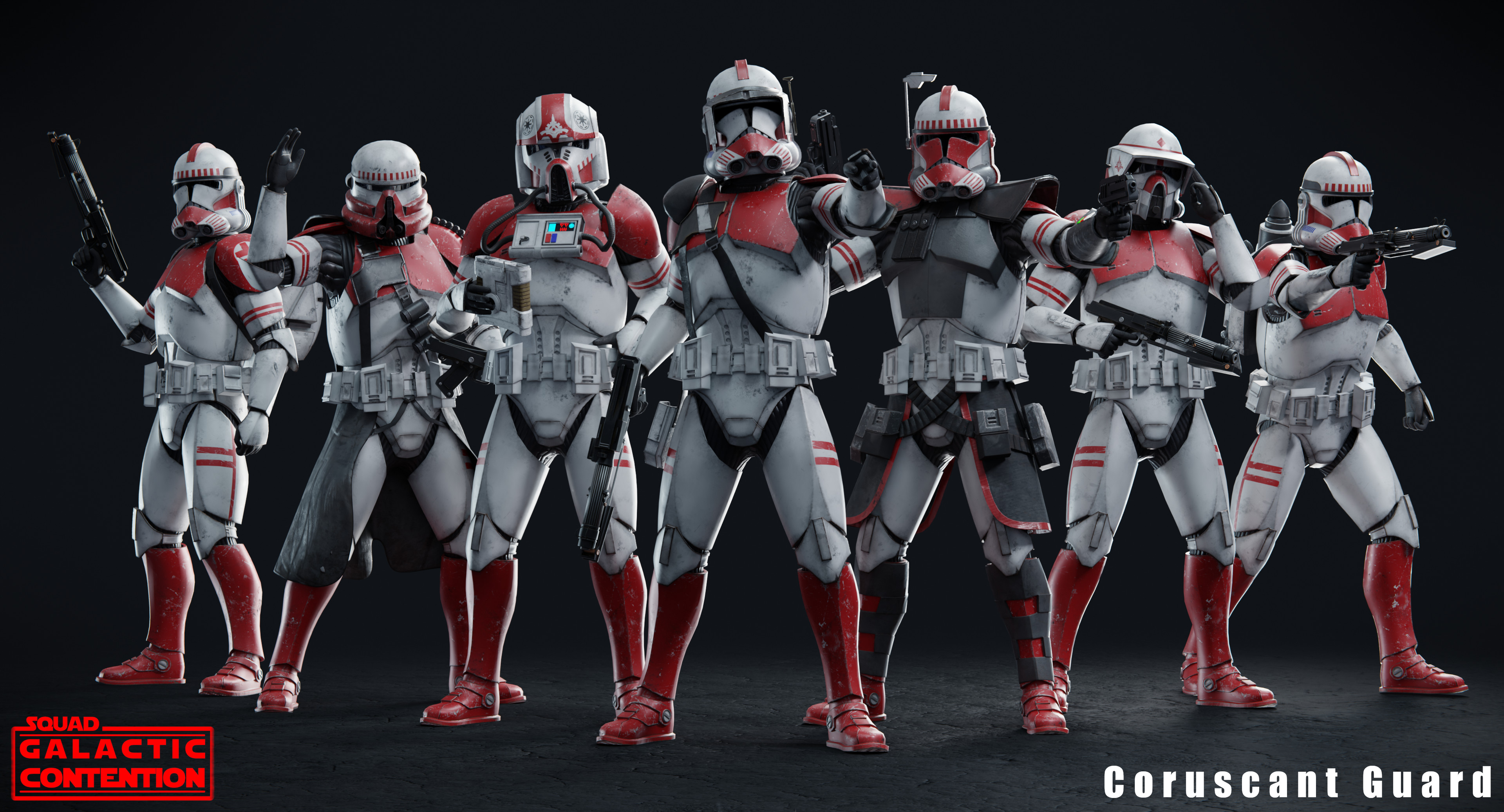 Coruscant Guard Line Up (Phase 2) image - Galactic Contention mod for Squad...