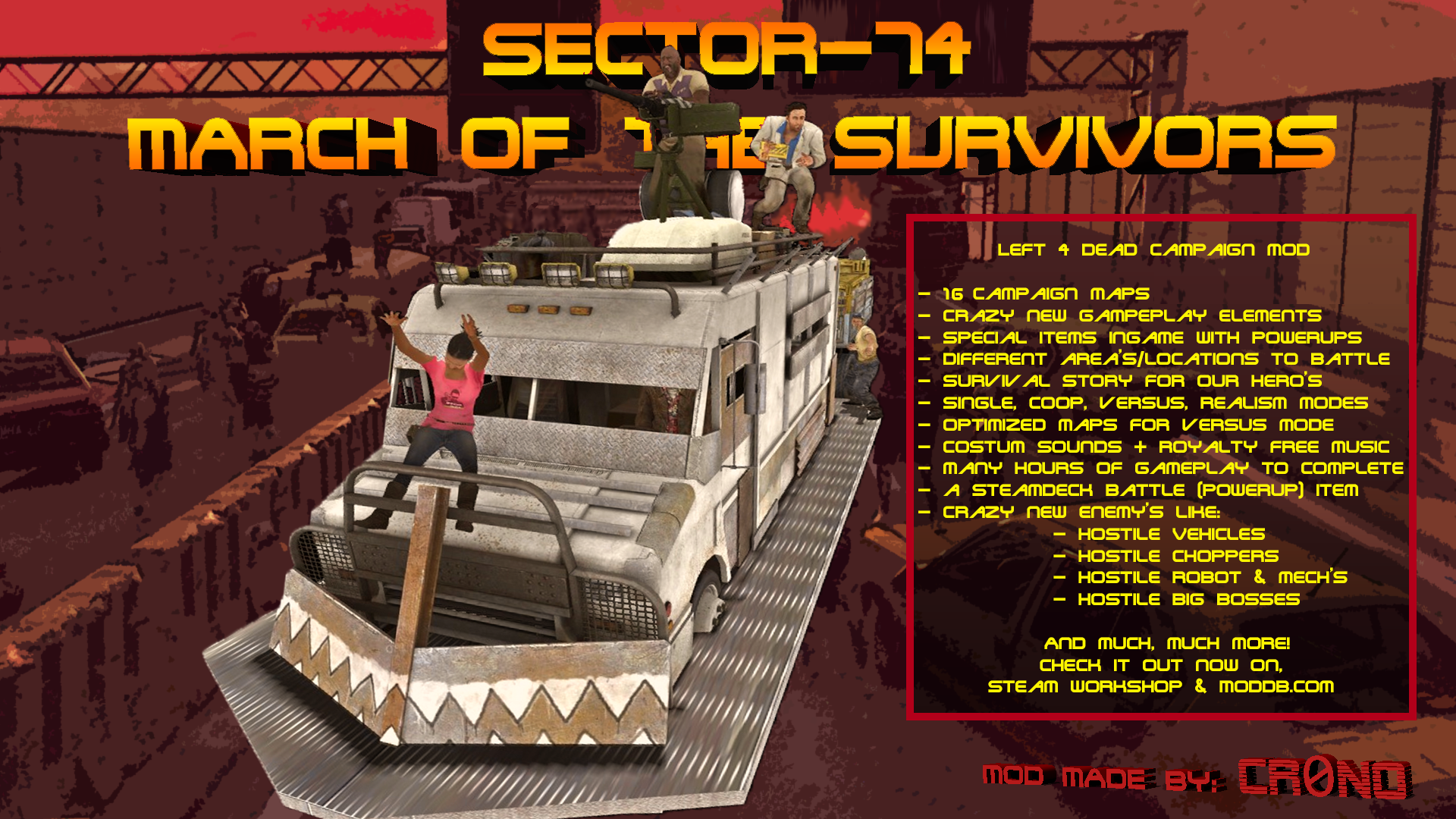 SECTOR-74: March of the survivors mod for Left 4 Dead 2 - ModDB