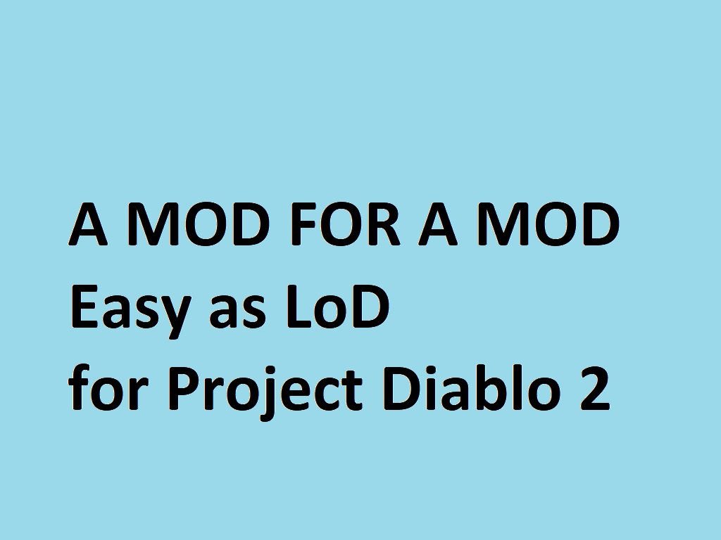 UVLoD mod for Diablo II: Lord of Destruction - Mod DB