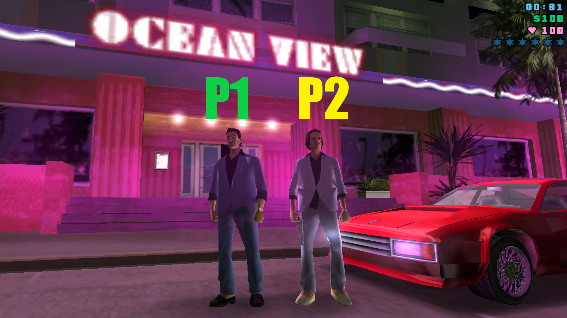 VC 2 Players Mod for Grand Theft Auto: Vice City image Image 1. vc 2 player...