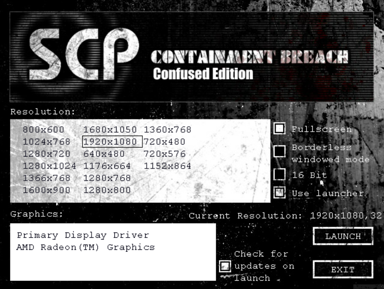 Сцп коды. SCP Containment Breach меню.