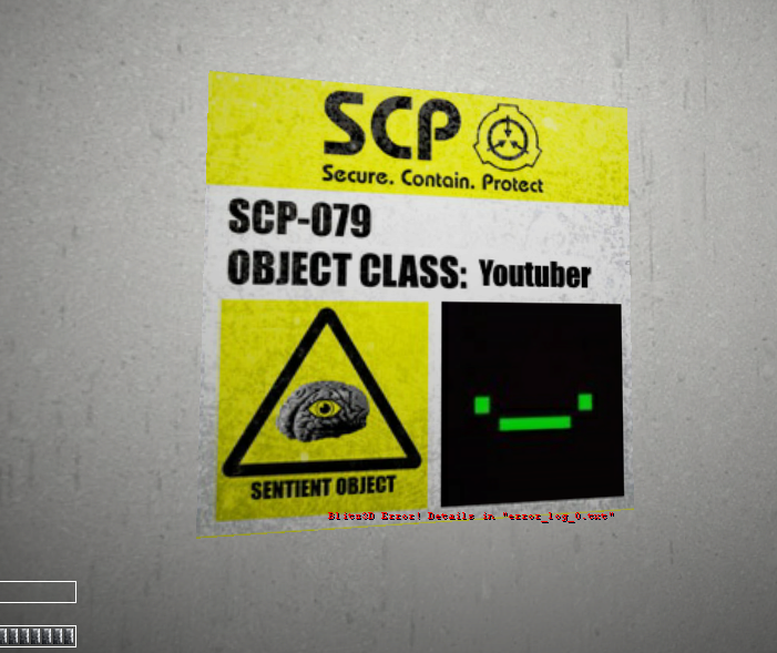 this is a new scp from scp Containment breach. thia scp is called