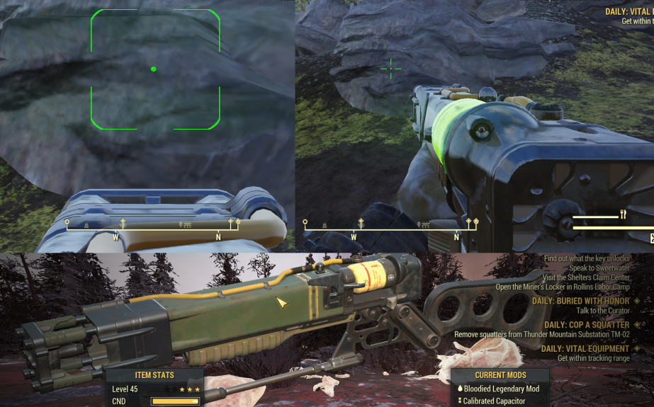 Fallout 76 lever action rifle location+plan+mods 