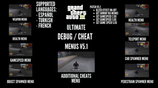 GTA San Andreas Cheat Menu v.5 (PC) New Feature! Mod 