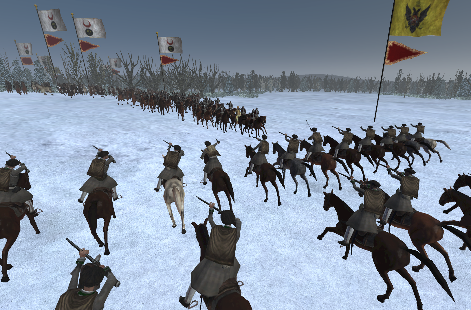 Cossacks charging Crimean cavalry