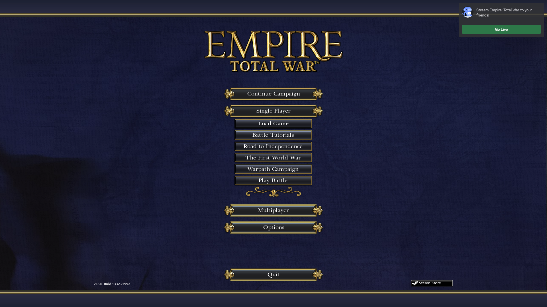 Эмпайр тотал вар меню. Total War меню. Empire total War меню. Empire: total War (2009) PC | REPACK by Fenixx.