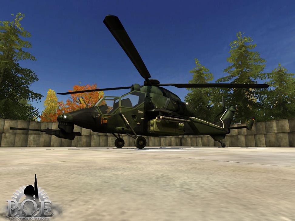 Camo version of the Eurocopter Tiger image - Point of Existence: 2 mod ...