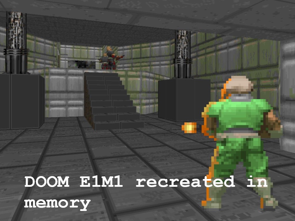 E1M1 recreated in memory mod for Doom - ModDB