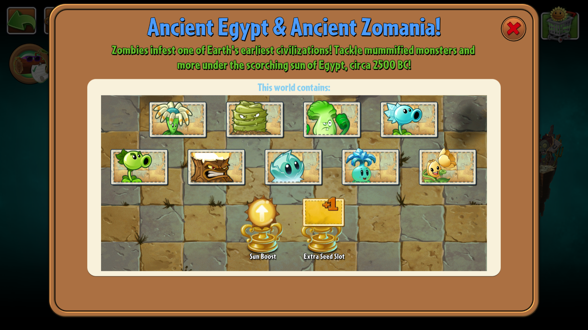 Plants vs Zombies 2 Chinese Version - Part 1: Ancient Egypt Day 1 to Day 3  