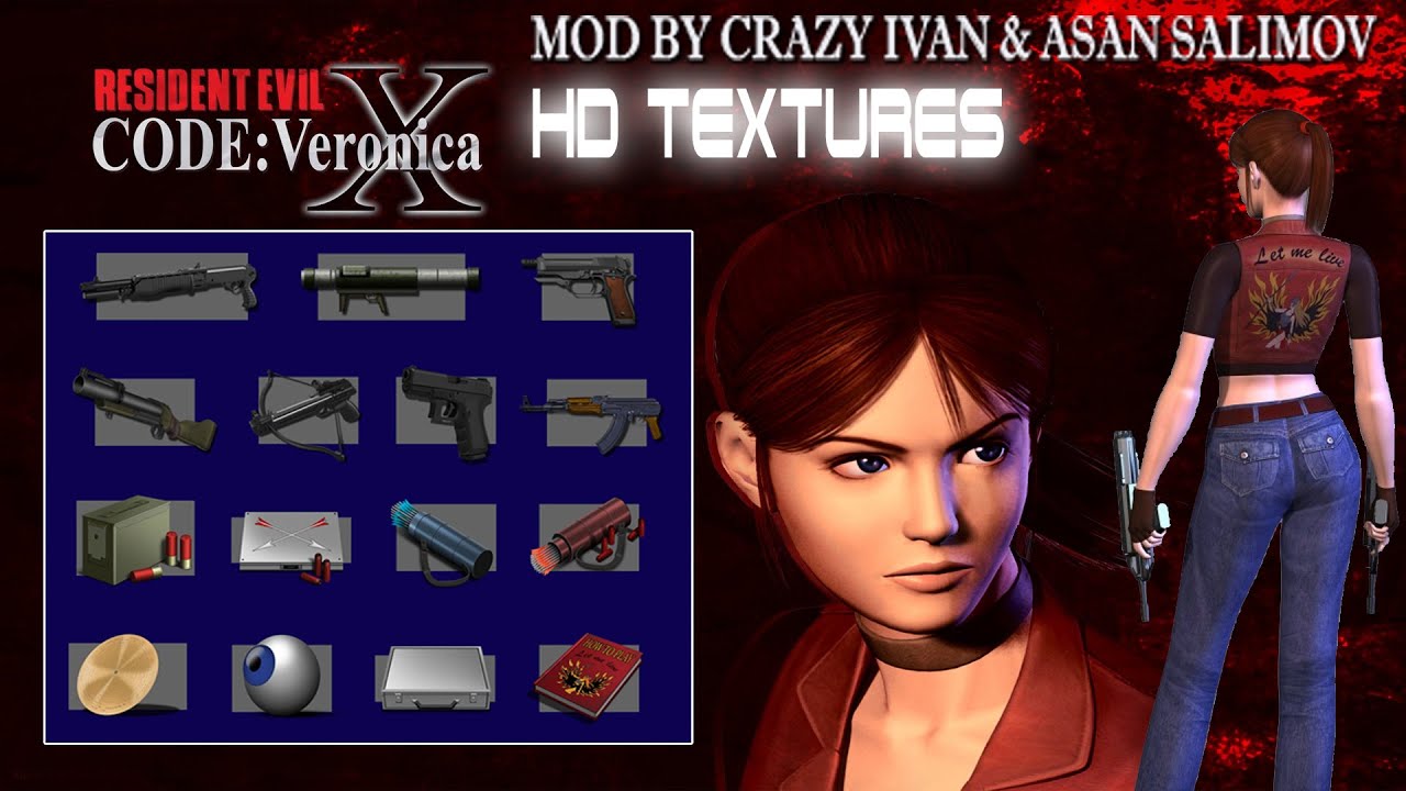 Resident Evil Code Veronica X Topaz Gigapixel AI-enhanced HD Texture Pack  Released