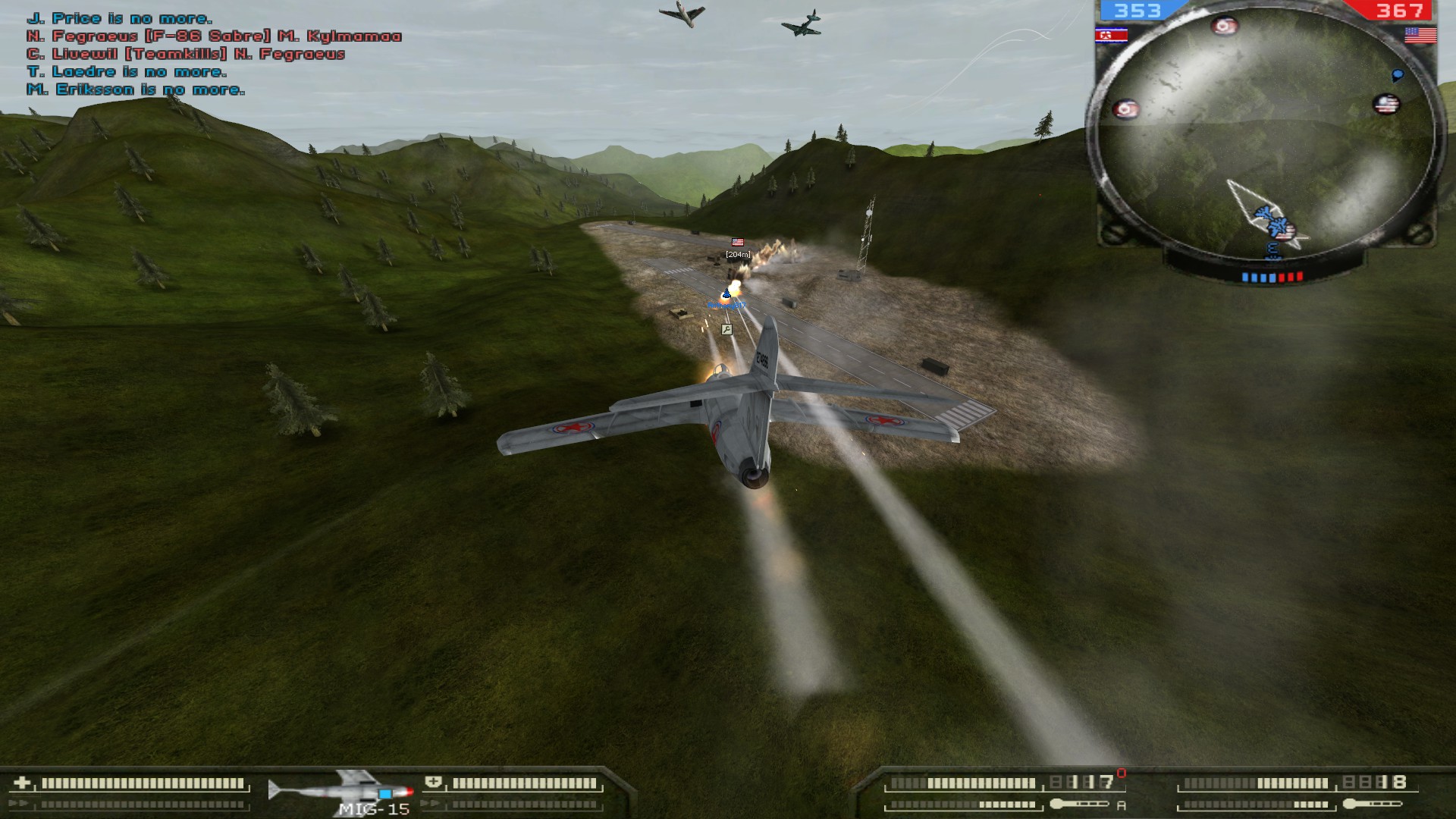 Mig Alley Air Superiority mode map image - Battlefield: Korea mod for  Battlefield 2 - ModDB