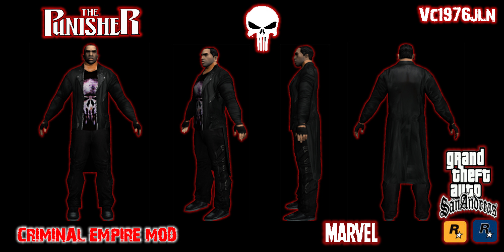 Download Badass Punisher from PS2 Game 1.0 - Punisher for GTA 5