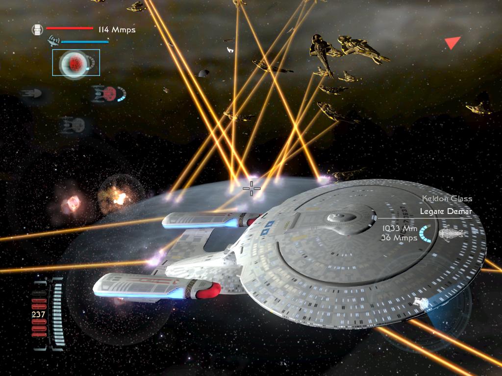 Galaxy class under Heavy Fire image - The Ultimate Universe mod for Star Trek: Legacy ...
