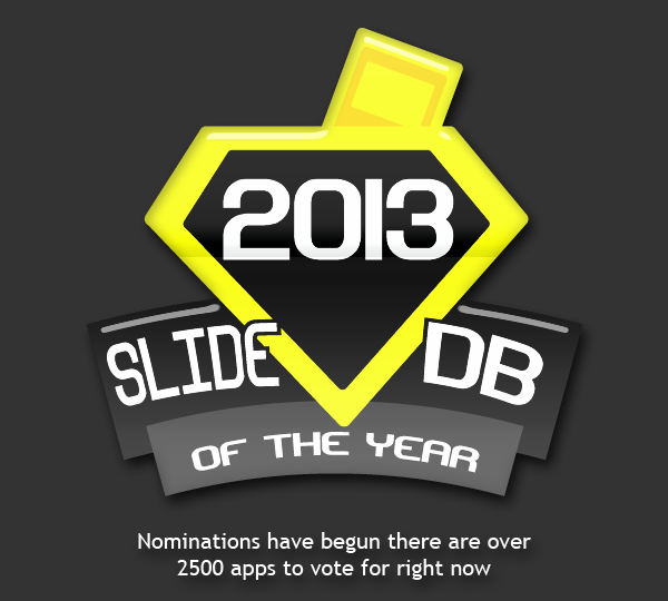 Nominations have begun there are over
2500 apps to vote for right now